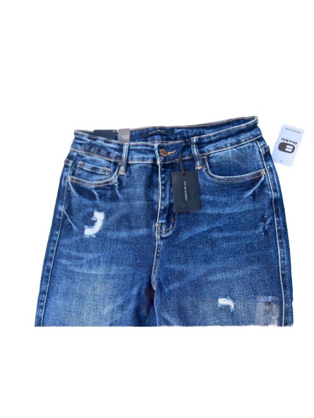 Flying Monkey Morrison High Rise Skinny Jeans 29 | Distressed | Stretch - Picture 10 of 13